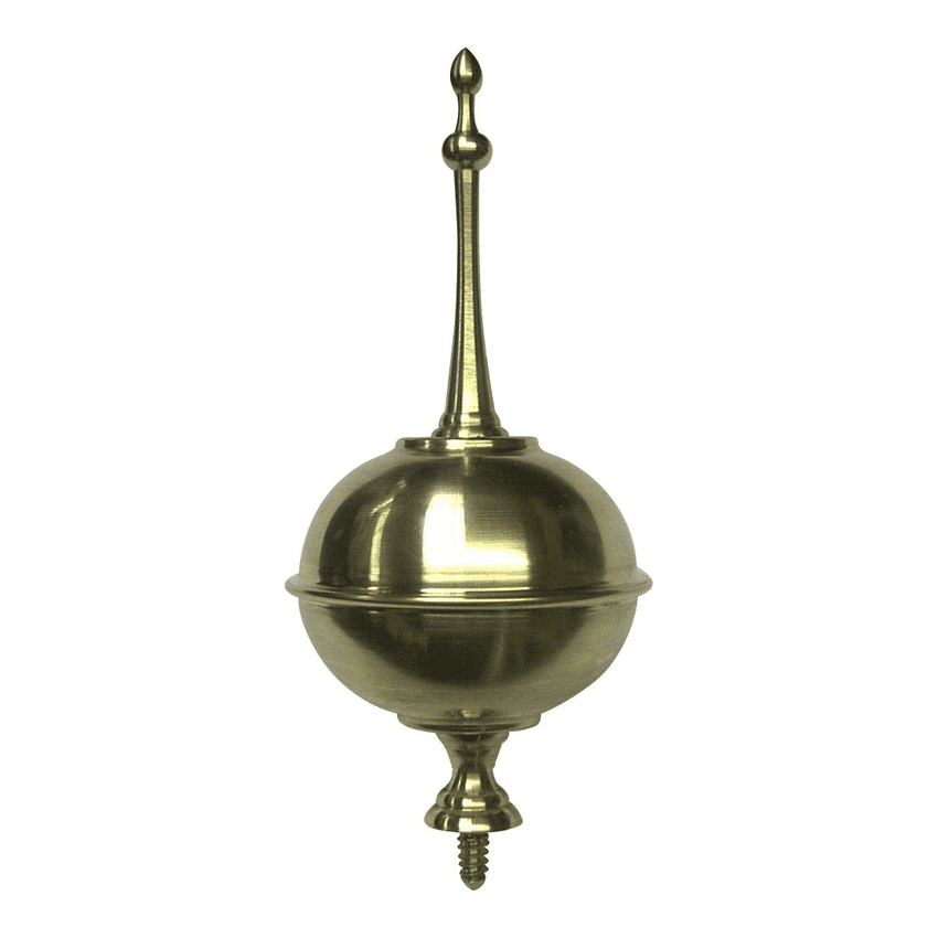 Small Squat Longcase Ball & Spire. 56.00mm Diameter & 120mm total Height