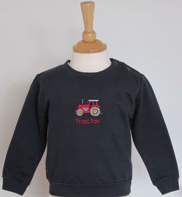 British Country Collection Tractor Baby Sweatshirt