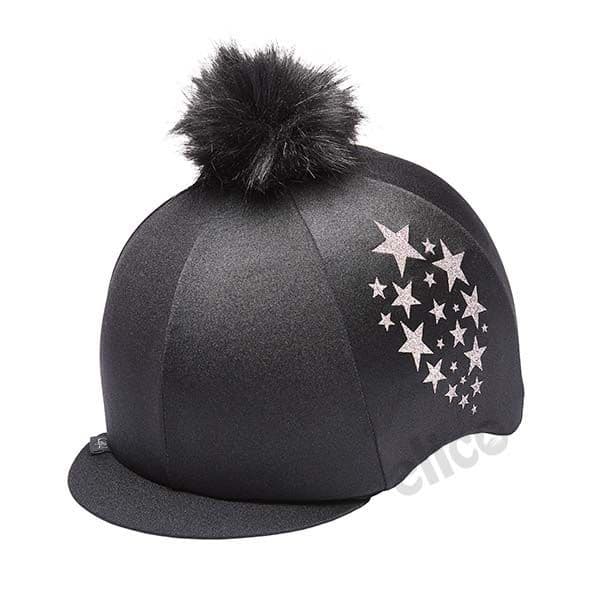 Capz Starburst Lycra Hat Cover in Black