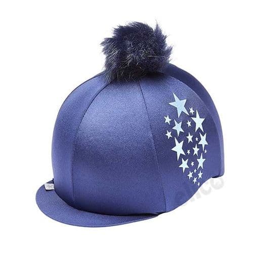 Capz Starburst Lycra Hat Cover in Navy