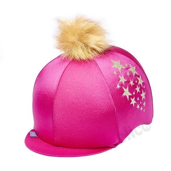 Capz Starburst Lycra Hat Cover in Pink
