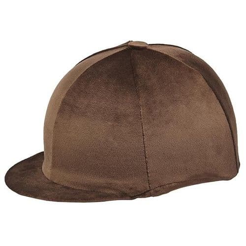 Capz Velour Hat Cover in Brown