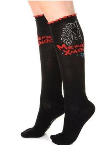 Carrots Christmas Sparkle Knee Socks size 12-3 (1 pair)