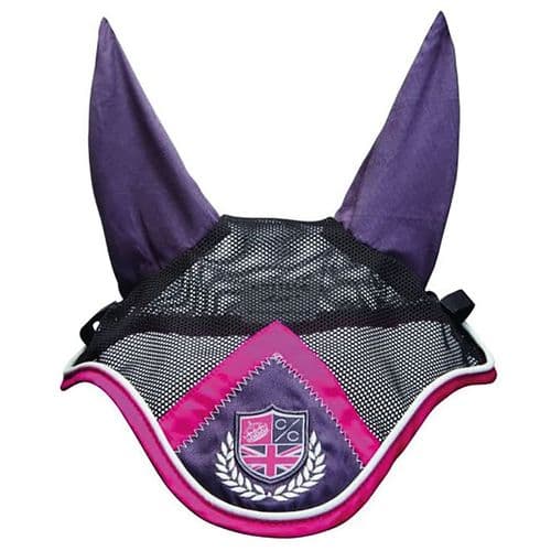 Cottage Craft Club Fly Veil in Charcoal/Pink