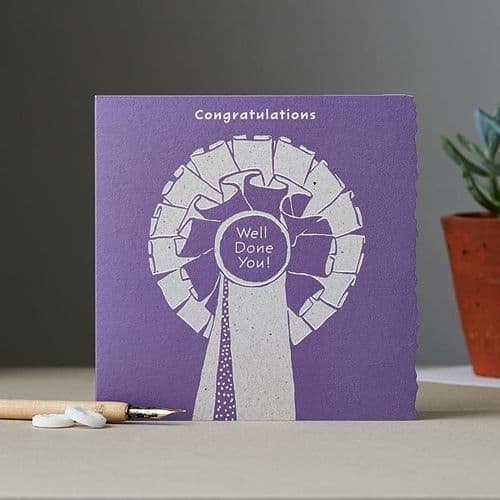 Deckled Edge 'Congratulations' Card