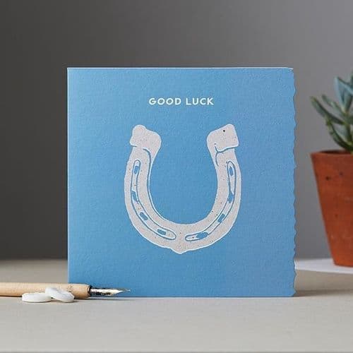 Deckled Edge 'Good Luck' Card