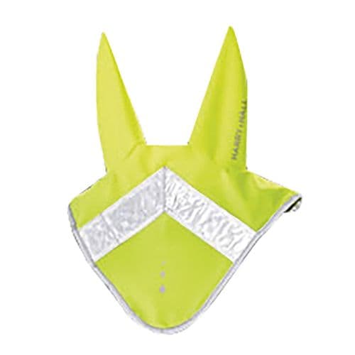 Harry Hall Hi-Viz Fly Veil in Yellow Pony Size