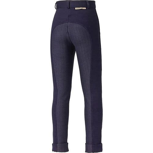 Harry Hall Junior Chester Jodhpurs & Breeches with Sticky Bum Seat in Navy