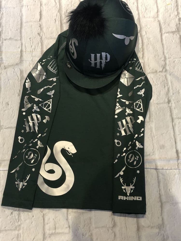 Harry Potter Slytherin Base Layer & Hat Cover Set