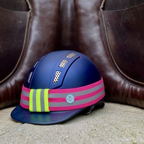 Hi Viz Hatband in Pink/Yellow