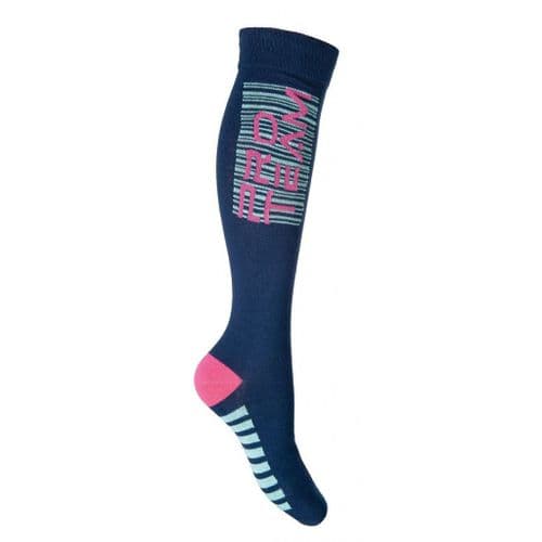 HKM Advanced Riding Socks in Deep Blue (1 Pair)
