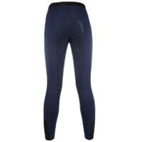 HKM Silicone Full Seat Starlight Riding Leggings in Deep Blue/Black