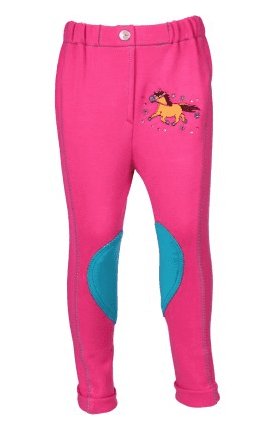 Horka 'Minis' Junior Jodhpurs with Knee Patches in Magenta