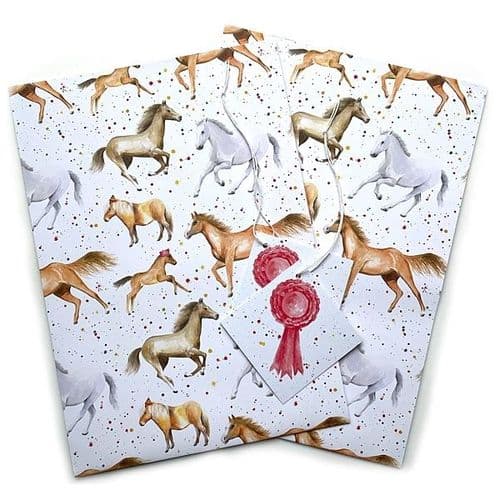 Horse & Foal Wrapping Paper & Tags
