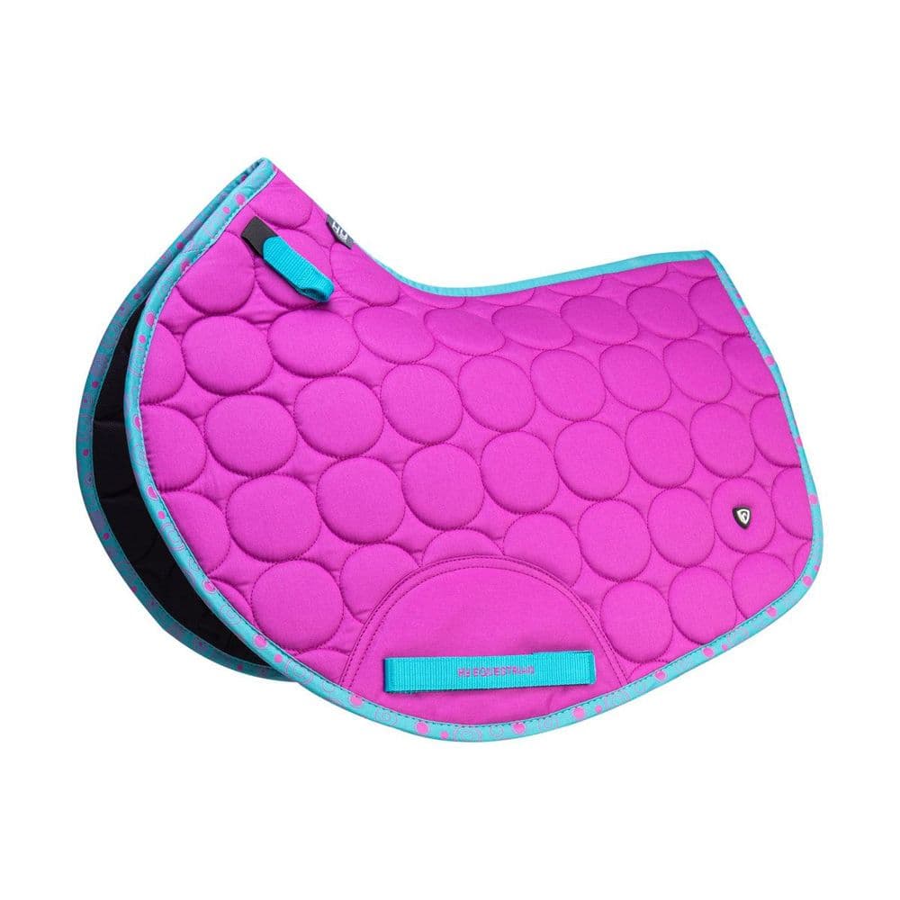 Hy Equestrian DynaMizs Ecliptic Close Contact Saddle Pad in Plum/Teal