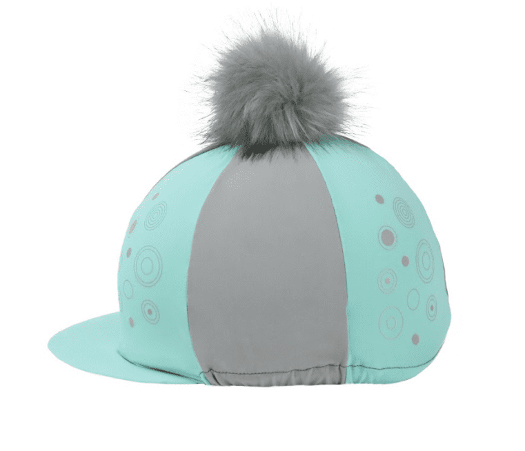 Hy Equestrian DynaMizs Ecliptic Hat Cover in Mint/Grey