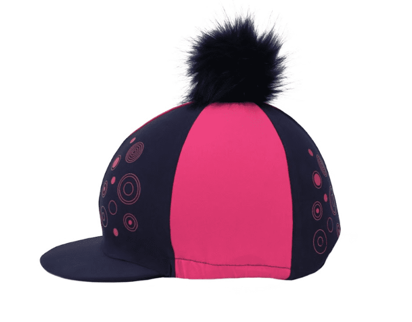 Hy Equestrian DynaMizs Ecliptic Hat Cover in Navy/Magenta