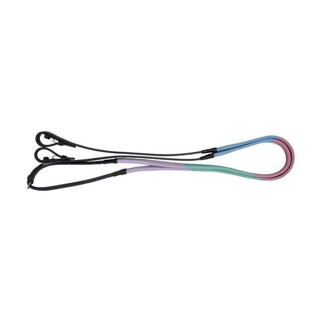 Hy Equestrian Rubber Covered Training Reins (Pastel)