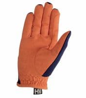 Hy5 Children's Everyday Two Tone Riding Gloves in Navy/Orange