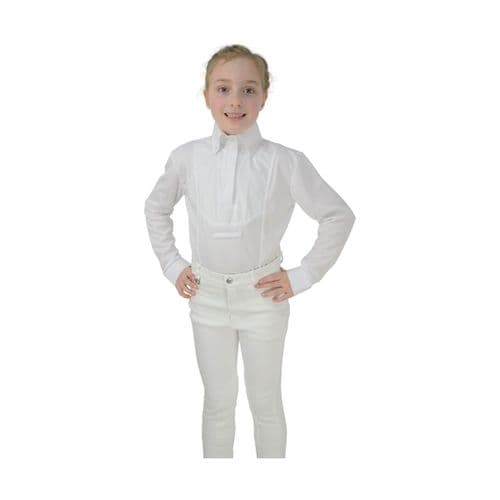 HyFashion Children's White Dedham Long Sleeved Tie Shirt
