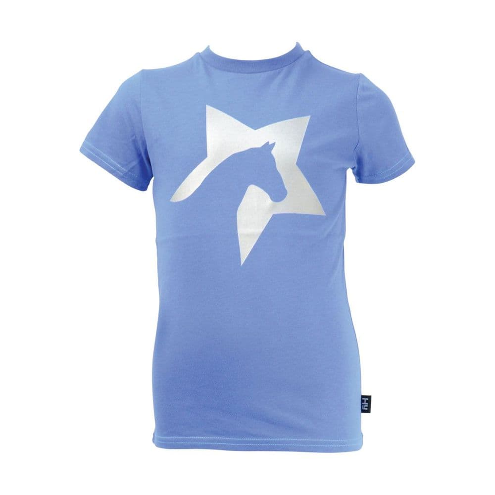 HyFASHION Zeddy T-Shirt in Cobalt Blue/Silver