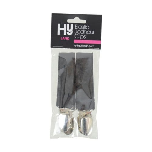HyLAND Elastic Jodhpur Clips in Black or Brown