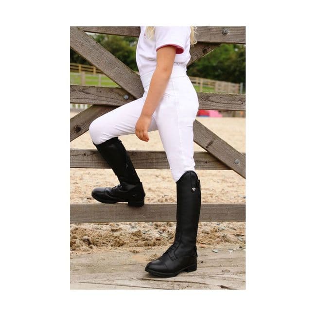 HyPERFORMANCE Stella Children's Riding TIghts in White