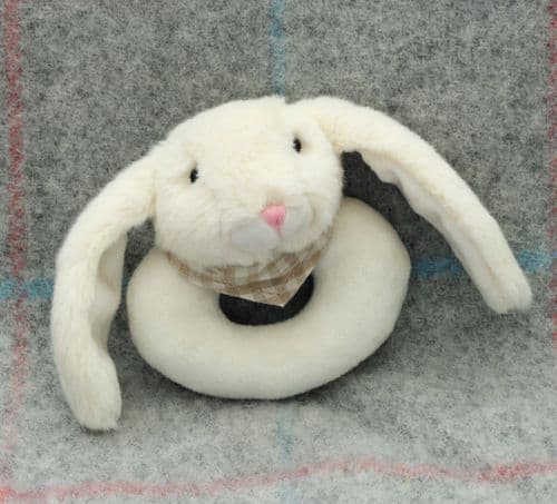 Jomanda Bunny Rattle in Cream