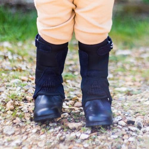 Just Chaps Half Chaps in Black