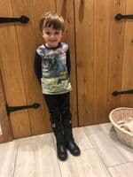 Just Chaps in Black with Pirate Motif