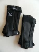 Just Chaps in Black with Pirate Motif