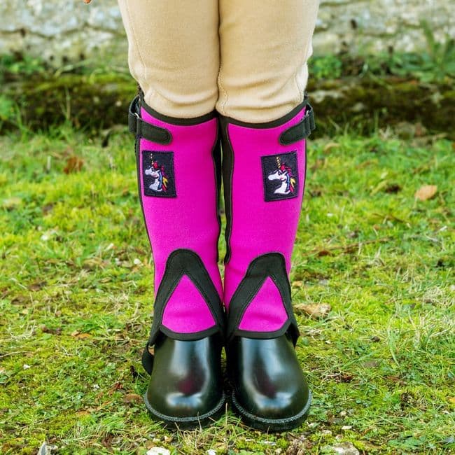 Just Chaps in Pink with Unicorn Motif