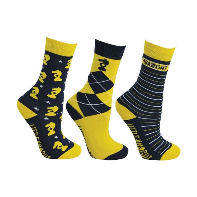 Little Knight Lancelot Short Socks size 8-12 (Triple pack)