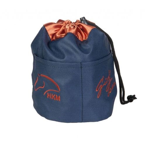 Little Sister Pony Treat Food Bag in Navy/Copper
