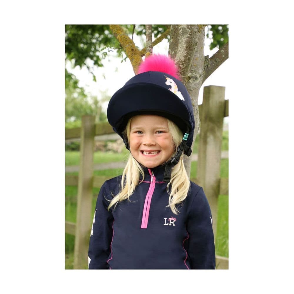 Little Unicorn Base Layer by Little Rider in Navy/Pink