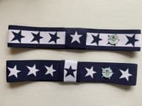 Navy/White Star Hatband