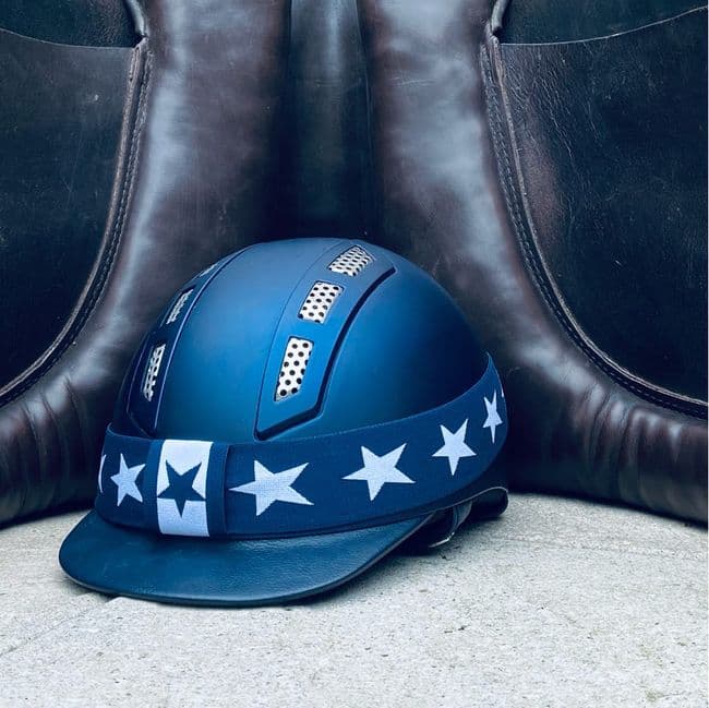 Navy/White Star Hatband