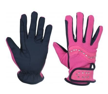 Red Horse Bling Gloves