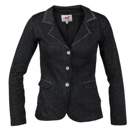 Red Horse Pirouette Riding Jacket in Black