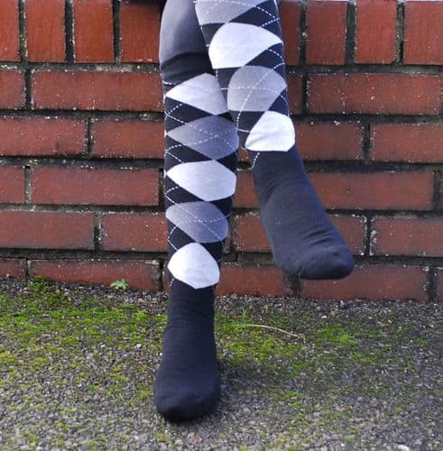 Rhinegold Cool & Dry Cushioned Sole Socks in Black/Grey