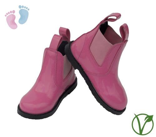 Rhinegold Little Ones Synthetic Jodhpur Boot in Pink