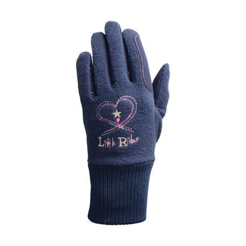 Riding Star Children's Winter Riding Gloves in Navy
