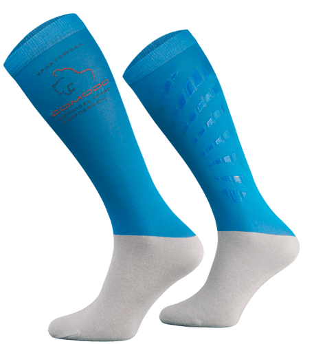 Technical Riding Socks in Blue & Grey (1 pair)