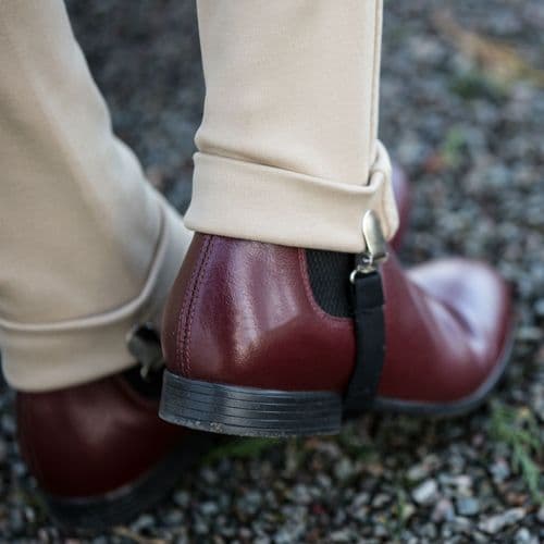 Tuffa Junior Show Jodhpur Boots in Oxblood