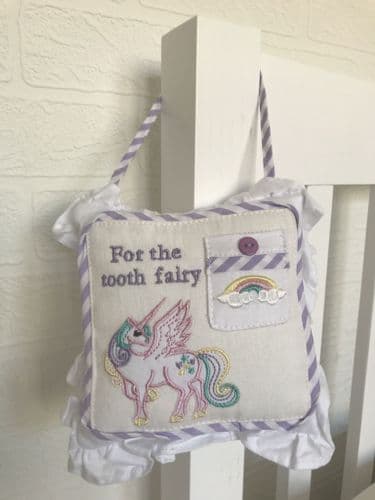 Unicorn Tooth Fairy Cushion
