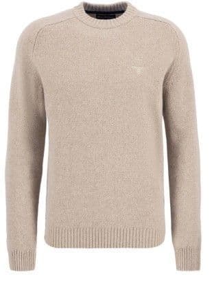 Barbour Grangetown Crew Neck Jumper (Washed Stone)