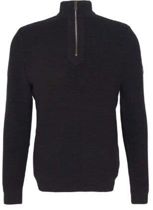 Barbour International Crawley Half Zip Jumper (Black)