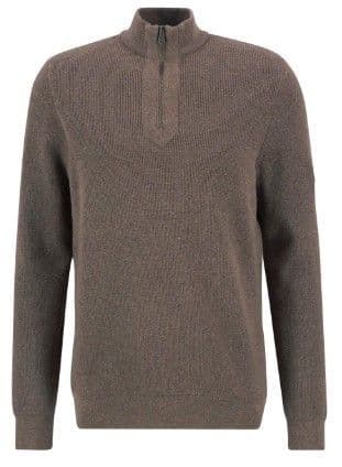 Barbour International Crawley Half Zip Jumper (Brindle)