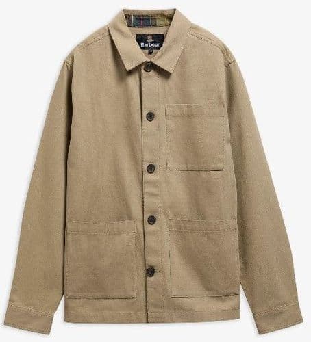 Barbour Tartan Trimmed Washed Overshirt
