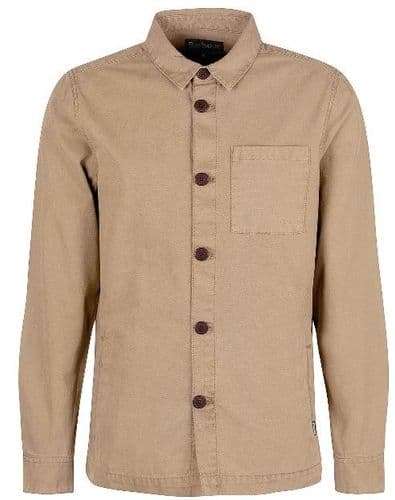 Barbour Washed Cotton Overshirt (Stone)